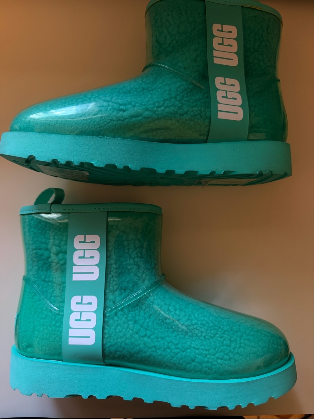 UGG Kids Teal Waterproof Shearling-Style Boot